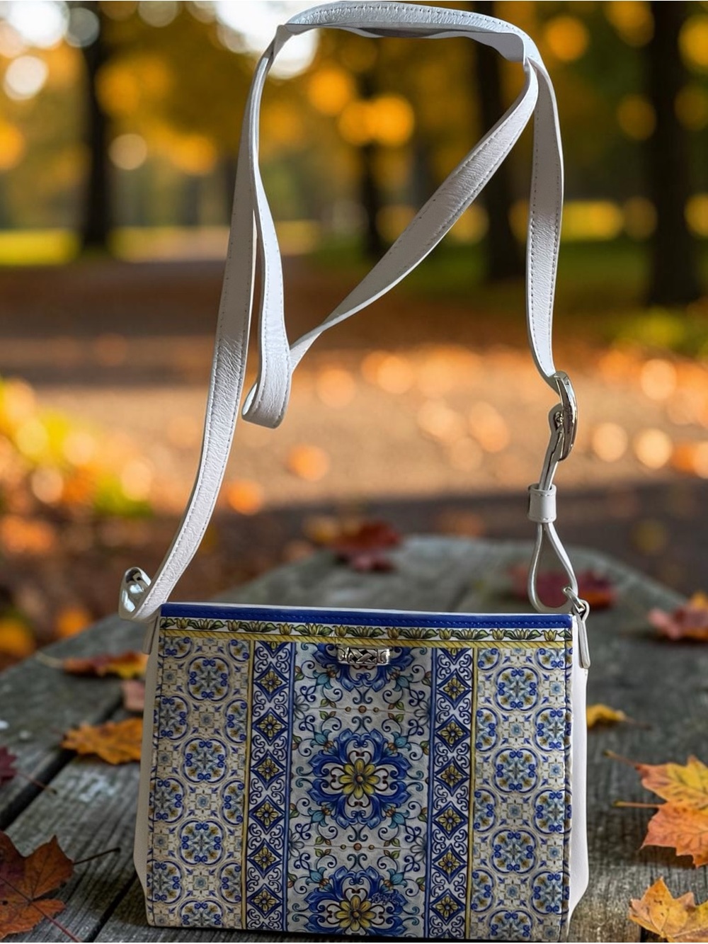 MSRP $300 Brighton, Bella Limone Italian tile, Crossbody - Picture 5 of 9